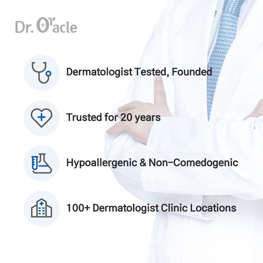 DR.ORACLE Niacinamide Recipe White Mask, Moisturizing, Special K-Beauty Face Care, 250ml (8.4 fl. oz.), 1 box - 10 sheets DR.ORACLE buy supplements Au
