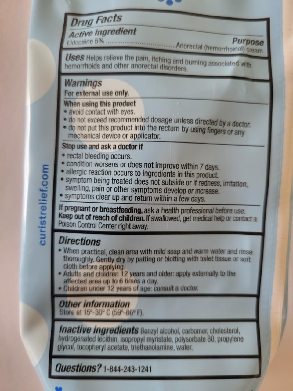 Curist 5% Lidocaine Numbing Cream - 6 oz (170 g) XL Tube - Soothing Numbing Cream for Temporary Discomfort, Itching, and Burning from Hemorrhoids Lidocaine 5% (1 Pack - 6 oz Tube) Curist buy supplements Au