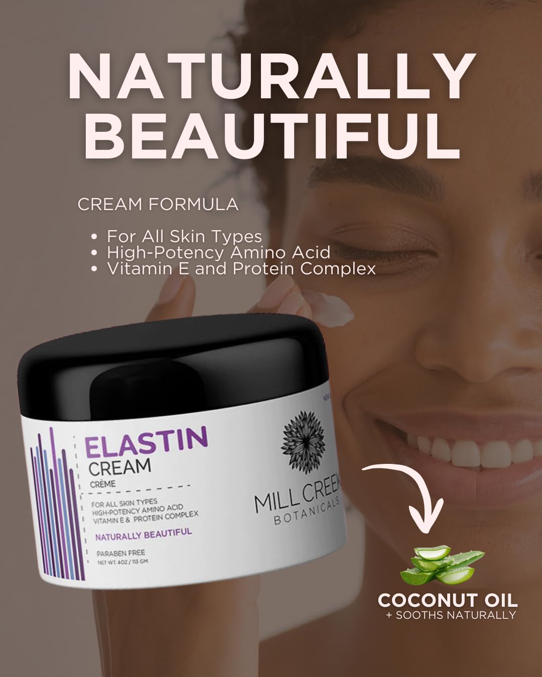 Mill Creek Creme Elastin Organic 4 Ounce -3 pack Mill Creek buy supplements Au