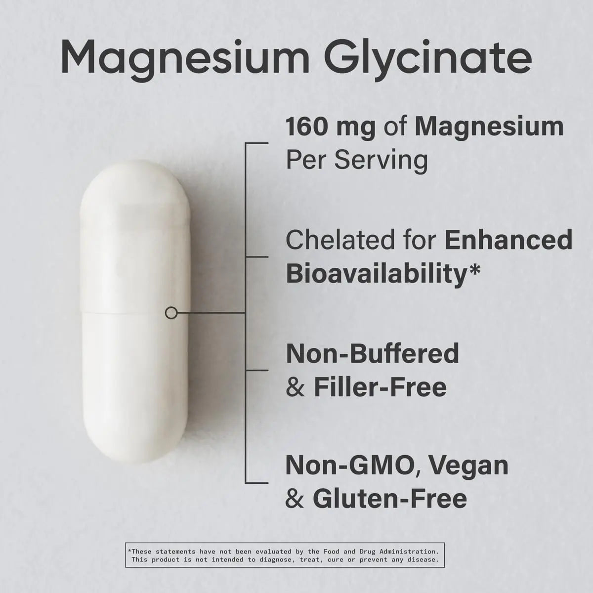 Sports Research® Magnesium Glycinate - Supports Restful Sleep & Enzymatic Processes - 160 mg Chelated Magnesium - Vegan Capsule - 90 Count Sports ResearchAU supplements