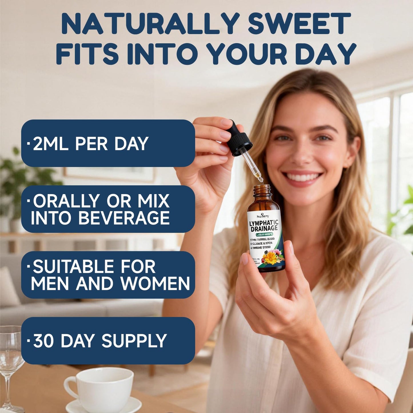 NaSeny Lymphatic Drainage Drops, 9 IN1 Lymphatic Drainage Supplements for Detox & Cleanse, Immune System Support with Echinacea, Elderberry, Dandelion, Arctium Lappa, 2 FL OZ NaSeny buy supplements Au