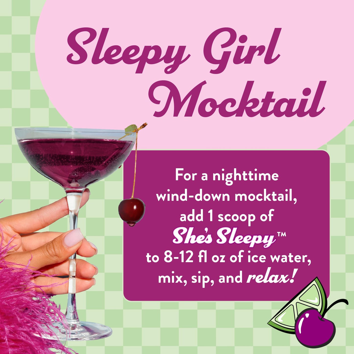 Legendairy Milk She’s Sleepy™ – Cherry Limeade – Nightly Sleep Aid, Sugar Free Drink Mix with Magnesium Glycinate & Ashwagandha Legendairy MilkUS supplements