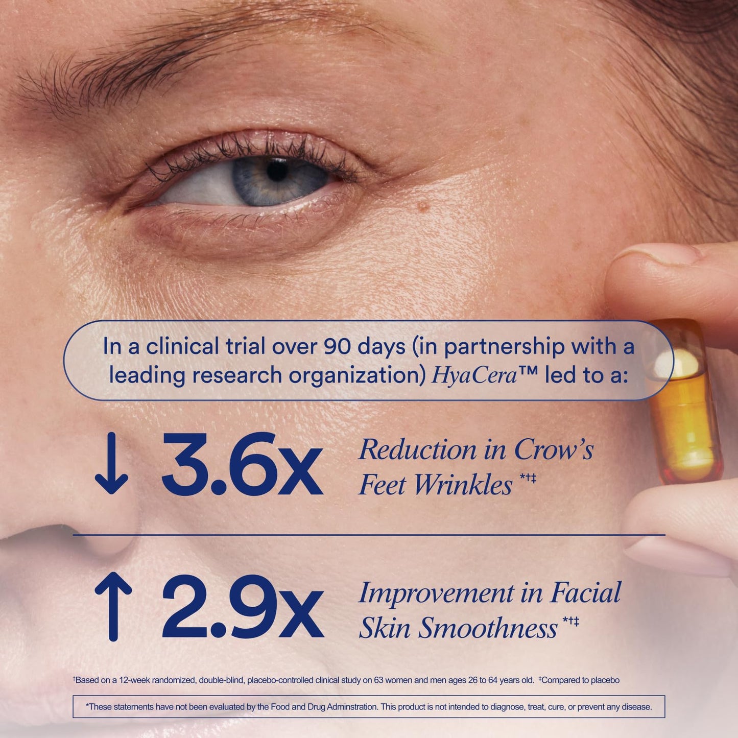 Ritual Hyaluronic Acid Skin Supplement - With Hyabest® and Ceratiq® - HyaCera Clinically Proven to Reduce Wrinkles, Fine Lines & Improve Skin Smoothness RitualUS supplements
