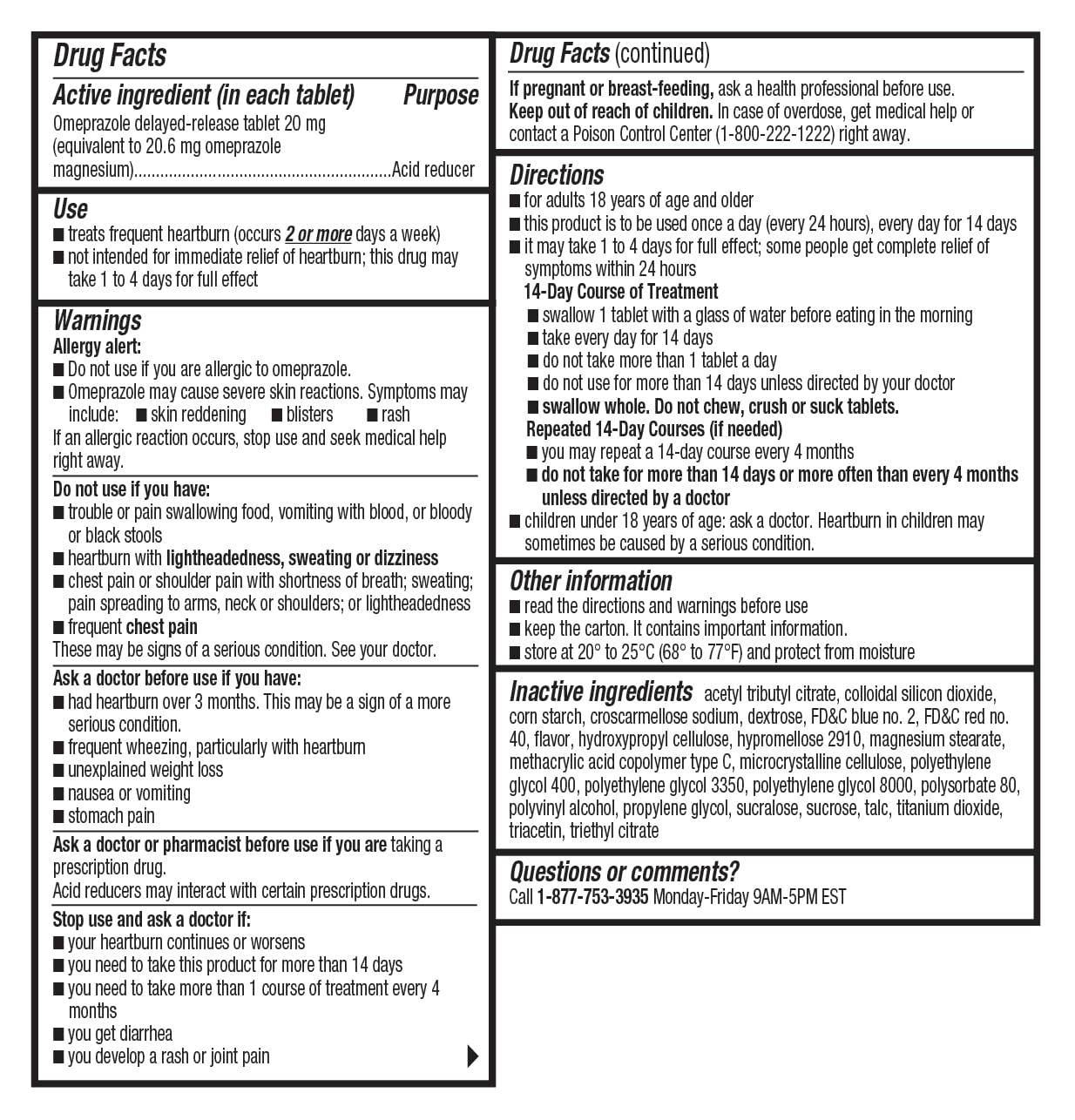 Wellness Basics Omeprazole 20mg Delayed Release | Acid Reducer | 42 Count | Tablet | Treats Frequent Heartburn (Wildberry) Wellness Basics buy supplements Au
