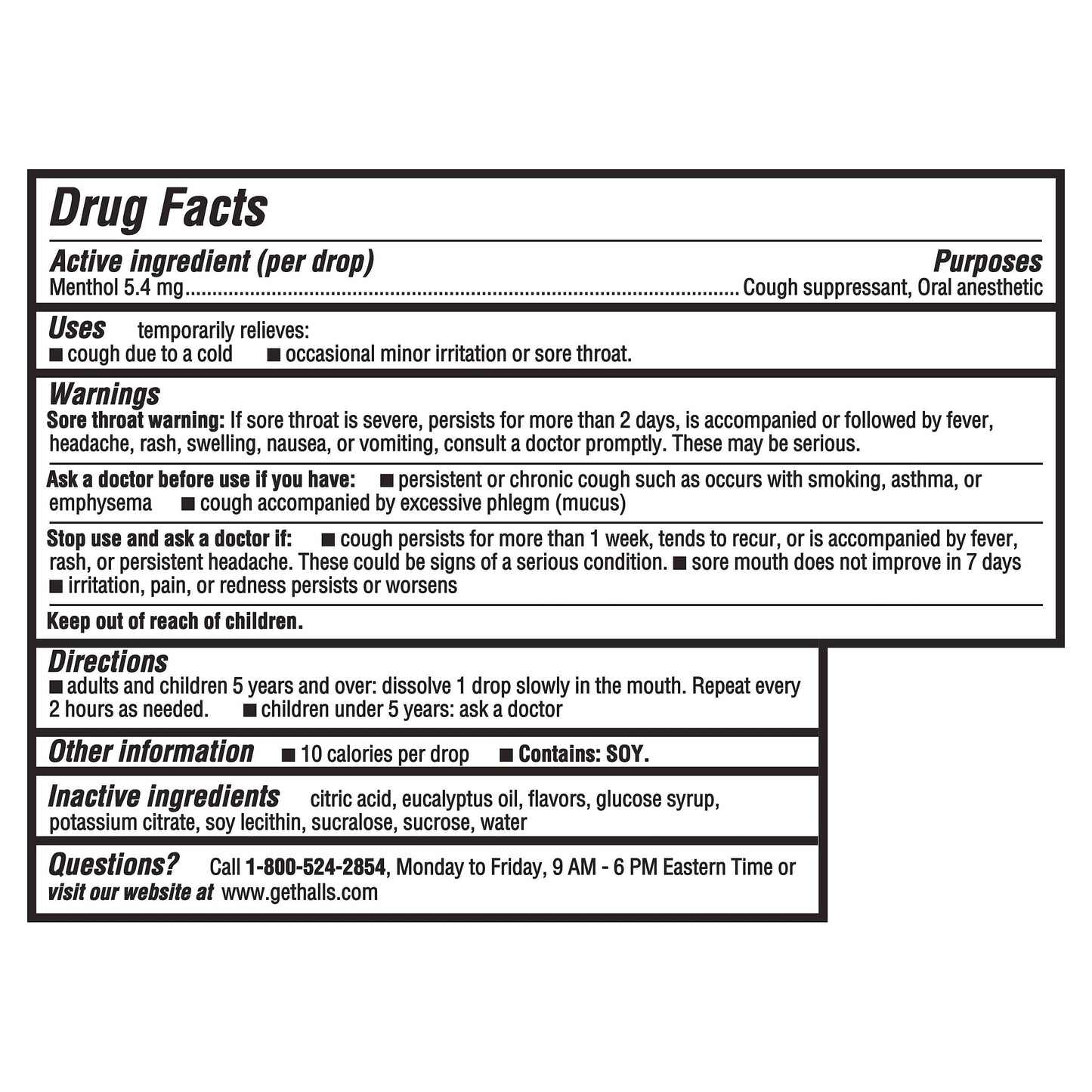 HALLS Cough and Throat Relief Mentho-Lyptus Cough Drops, 30 Drops HALLS buy supplements Au
