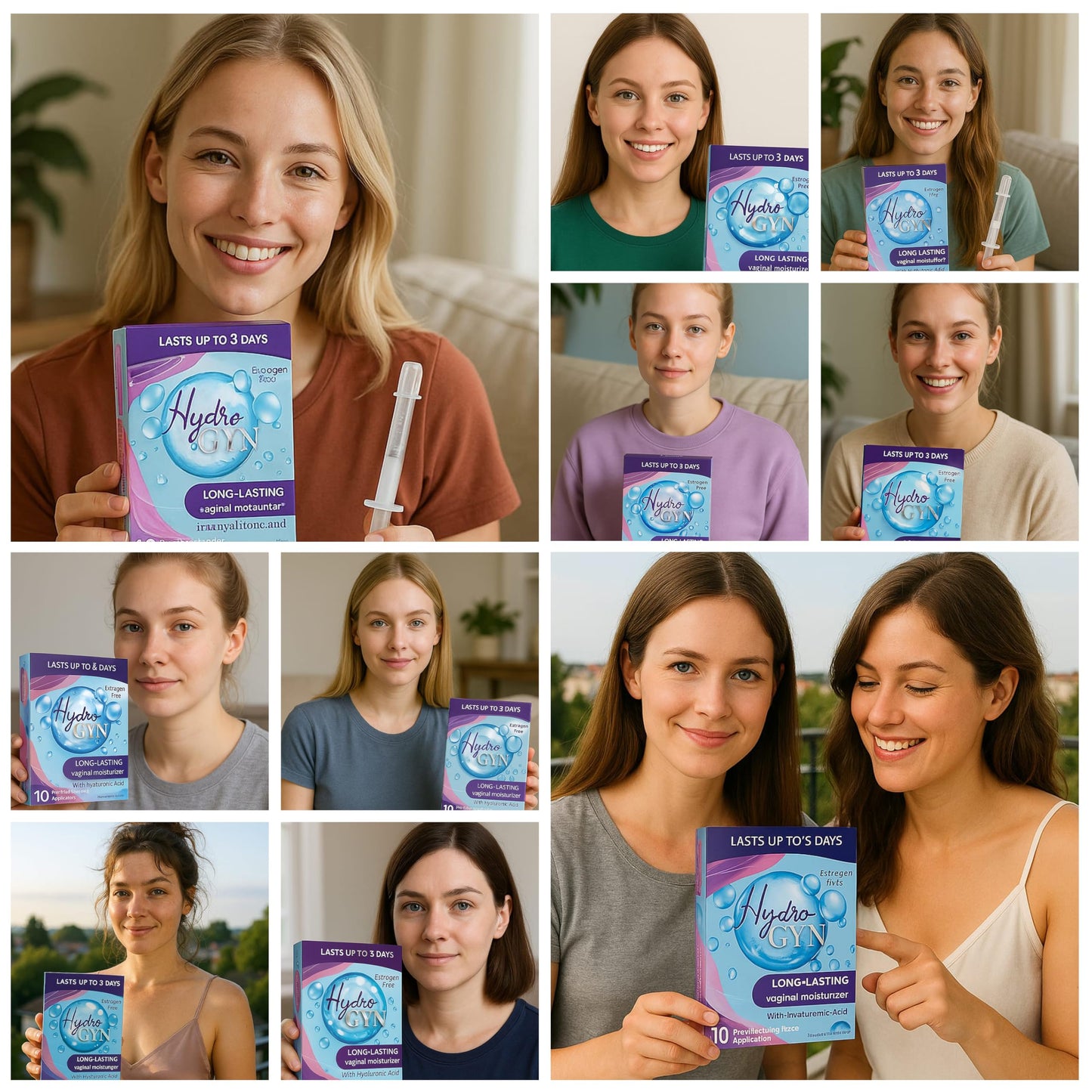 Hydro GYN Vaginal Moisturizer | Long Lasting for Vaginal Dryness & Irritation | Hyaluronic Acid & Vitamin E | Feminine Care Hormone Free | Pre and Post Menopausal I 10 Pre Filled Applicators Terramed Just Think ComfortΒ buy supplements Au