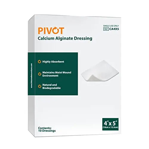 Pivot Calcium Alginate Wound Dressing – All-Natural First Aid | 4x5 Dressin LMP LINKS MEDICAL PRODUCTS INC.AU supplements