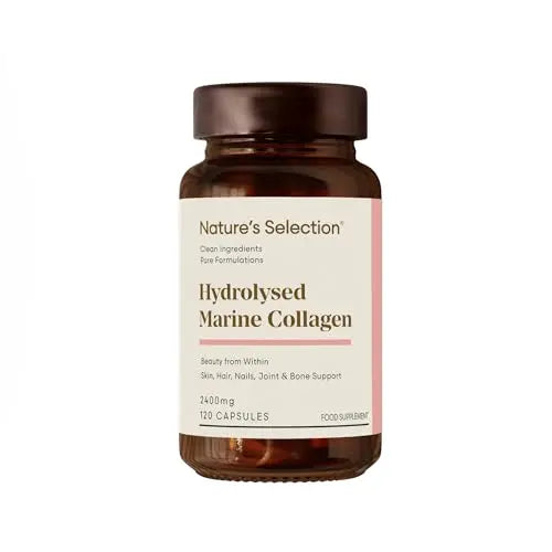 Pure Hydrolysed Marine Collagen Capsules 2400mg - Collagen Tablets High Strength Collagen Nature's SelectionAU supplements