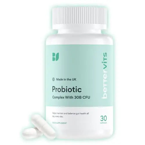 Bettervits Probiotic Complex | 30B CFU | Gut Health | Digestion | Bloating | IBS BettervitsAU supplements