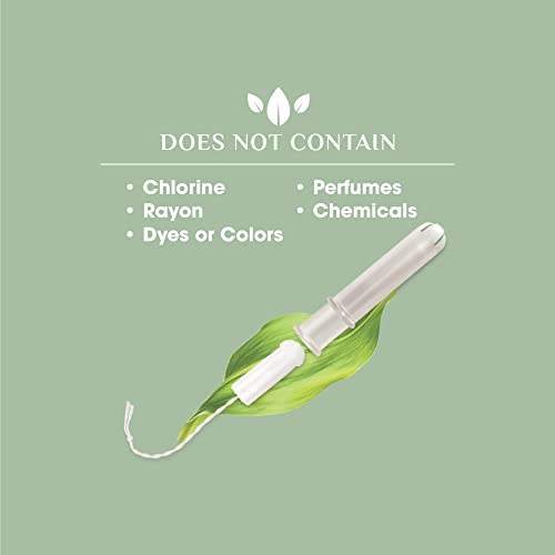 Organyc 100% Certified Organic Cotton Tampons, Plant-Based Eco-Applicator, Regular Flow, 16 Count Organyc Au supplements
