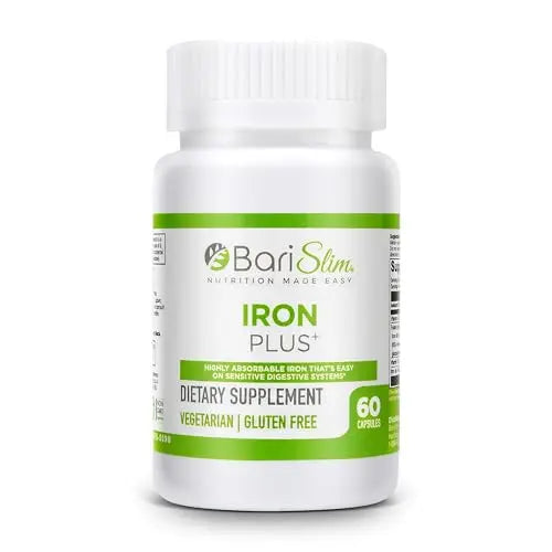BariSlim Iron Plus Capsules - Formulated for Patients After Weight Loss Surgery Including BariSlim uk supplements
