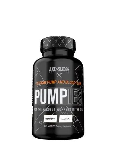 Axe & Sledge Supplements PUMPIES Nitric Oxide Booster with VasoDrive-AP and Nitrosigin Axe & SledgeAU supplements