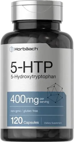 5HTP 400mg | 120 Capsules | 5-HTP Extra Strength Supplement | Non-GMO, Gluten Free HorbäachAU supplements