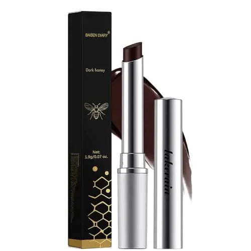Honey Lipstick Tinted Lip Balm - Sheer Hydrating Lipstick for All Skin Tones - Moisturizing Lip Color, Nourishing Lip Balm with a Hint of Natural Black Cherry Tint BAISEN DIARY uk supplements