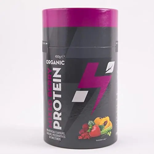 Hylife Nutrition - Organic Protein Powder - Mixed Berry Vegan Protein Powder (450g - 15 Servings) Hylife Nutrition uk supplements