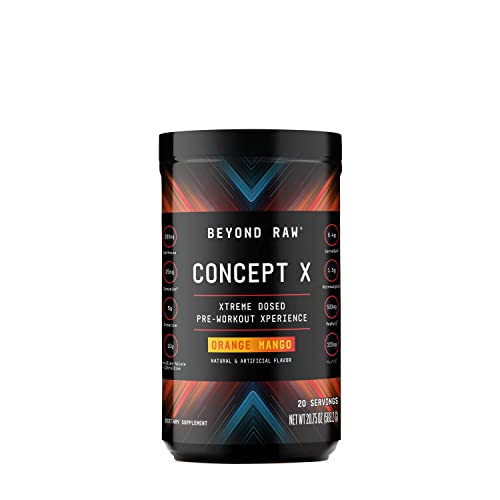 BEYOND RAW Concept X | Clinically Dosed Pre-Workout Powder | Contains Caffeine BEYOND RAWAU supplements