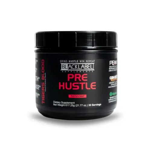 BLACKLABEL Supplements - PRE Hustle - Pre-Workout Dietary Supplement - Supports Energy BLACKLABEL SupplementsAU supplements