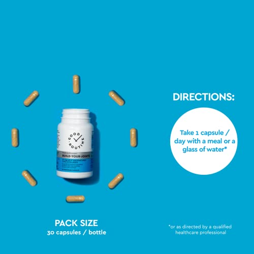 Build-Your-Joints (30 Vegetarian Capsules) - Knee Pain, Joint Pain, Pills, Treatment for Joints, Collagen,Repair GOOD ROUTINE Au supplements