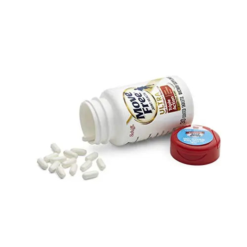 Move Free Ultra Triple Action Joint Support Supplement - Type II Collagen Boron & Hyaluronic Acid - Supports Joint Comfort, Cartiliage & Bones in 1 Tiny Pill Per Day, 30 Tablets (30 servings)* Move FreeAU supplements