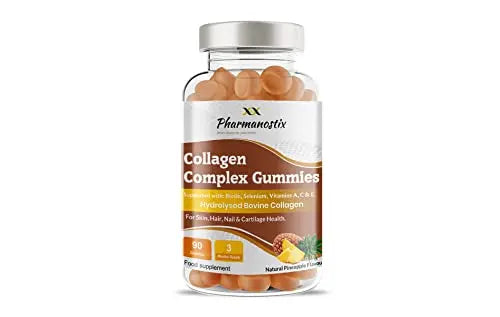 Pharmanostix Collagen Complex 90 Gummies - Natural Pineapple Flavour PharmanostixAU supplements