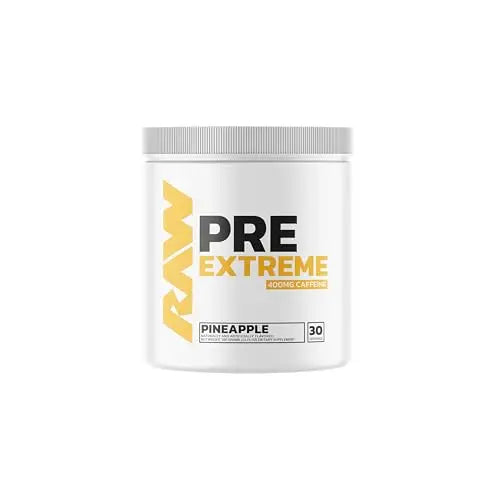 RAW Pre Extreme Pre Workout Powder (Pineapple, 30 Servings (Pack of 1)) RAWAU supplements