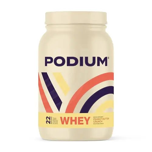 Podium Nutrition, Whey Protein Powder, Peanut Butter Crunch, 22 Servings, 27g of Whey Podium NutritionAU supplements