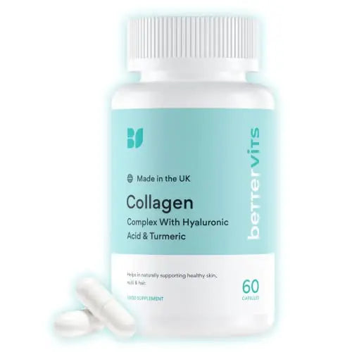 Bettervits Collagen Complex | 1000mg Hydrolyzed Capsules | Skin | Hair | Nails | Joints | Hydrates & Smooths | With Hyaluronic Acid & Vitamin E BettervitsAU supplements