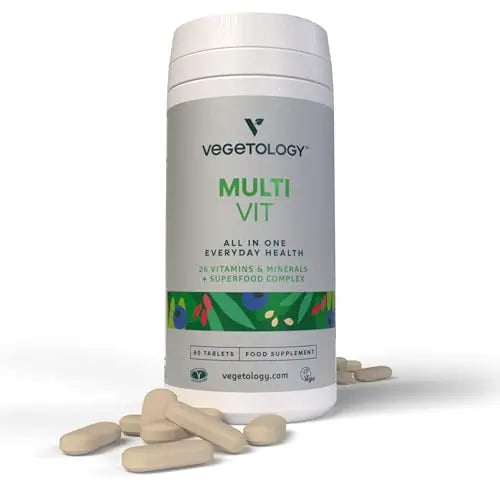 Vegetology MultiVit Vegan Multivitamins w/26 Vitamin & Mineral Supplements Vegetology Au supplements
