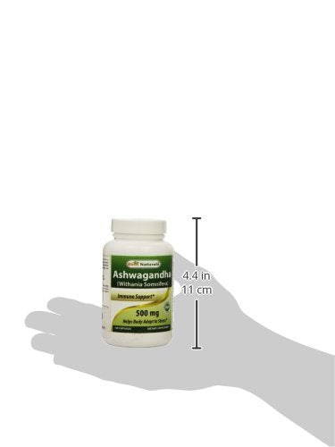 Best Naturals Ashwagandha Capsules for Relaxing Stress and Mood, 500 mg, 120 Count (Packaging may vary) Best Naturals Au supplements