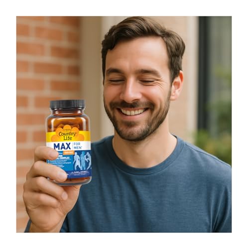 Country Life Max for Men Multivitamin: Iron-Free, Gluten Free, Saw Palmetto, Lycopene, Daily Support for Energy, Heart & Men's Health,120 Vegetarian Tablets Country Life Au supplements