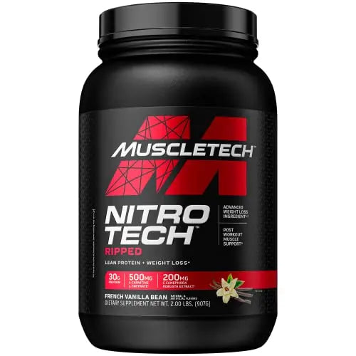 Protein Powder for Weight Loss - MuscleTech Nitro-Tech Ripped - Whey Protein Powder MuscleTechAU supplements