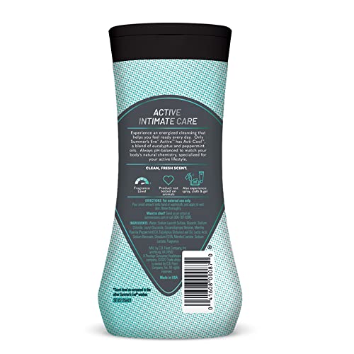 Summer's Eve Active Daily Performance All Over Feminine Body Wash, Feminine Wash pH Balanced Summer's Eve Au supplements