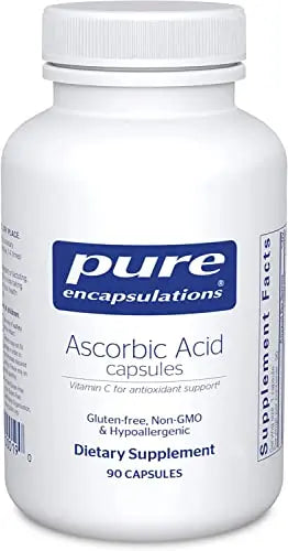 Pure Encapsulations Ascorbic Acid Capsules, 90 Capsules Pure EncapsulationsAU supplements