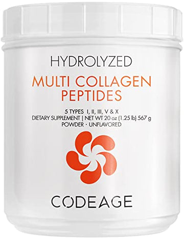 Code Age Multi-Collagen Protein Powder Hydrolyzed 20Oz All-in-One Super Bone Broth Codeage Au supplements