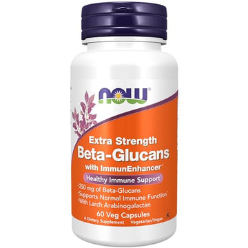 NOW Supplements, Beta-Glucans with ImmunEnhancer with Larch Arabinogalactan NOW Au supplements
