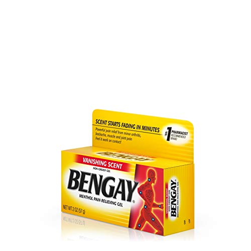 Vanishing Scent Bengay Relief Gel, Non-Greasy Topical Reliever with Cooling Menthol, 2 oz Bengay Au supplements