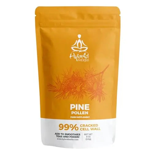 HYBRID HERBS - PINE POLLEN | 99% Cracked Cell Wall Powder | Highly Bioavailable Hybrid Herbs uk supplements