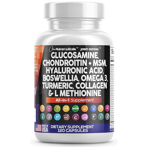 Clean Glucosamine Chondroitin MSM Turmeric Hyaluronic Acid Boswellia Clean Nutraceuticals Au supplements