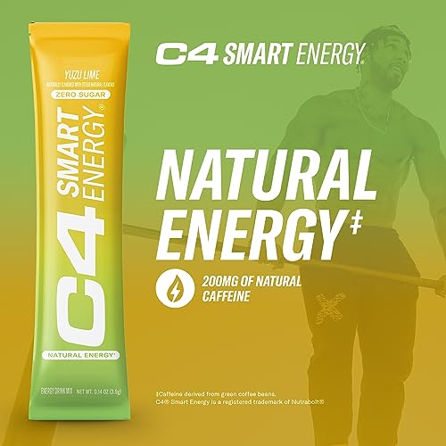 C4 Smart Energy Powder Stick Packs - Sugar Free Performance Fuel & Nootropic Brain Cellucor Au supplements