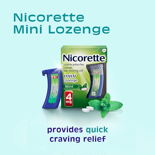 Nicorette 4 mg Mini Nicotine Lozenges to Quit Smoking - Mint Flavored Stop Nicorette Au supplements