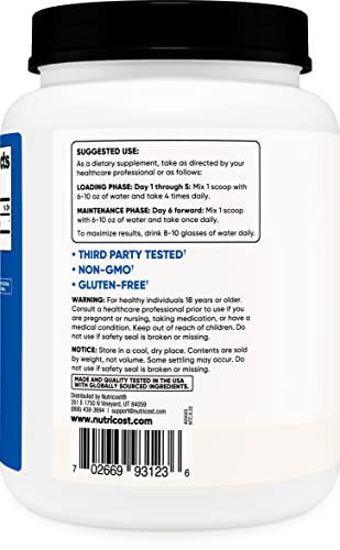 Nutricost Creatine Monohydrate Micronized Powder (1 KG) - Pure Creatine Monohydrate Nutricost Au supplements