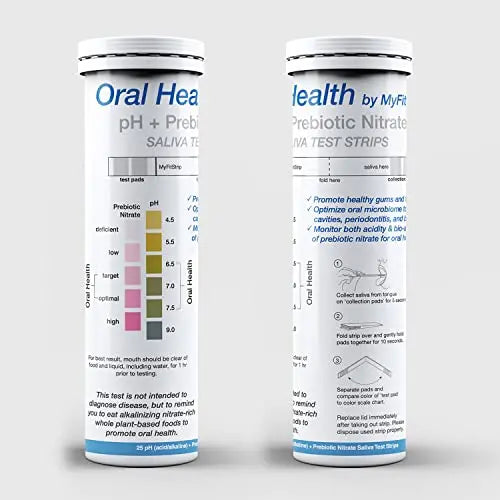 pH and Prebiotic Nitric Oxide Test Strip by MyFitStrip - Track and Monitor Saliva Alkalinity MyFitStripAU supplements