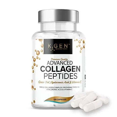 Pure Collagen Supplements Capsules Grass Fed Advanced Multi Collagen Peptides K GEN rejuvenation nutritionAU supplements