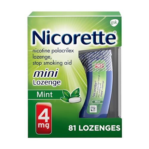 Nicorette 4 mg Mini Nicotine Lozenges to Quit Smoking - Mint Flavored Stop Nicorette Au supplements