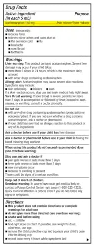 GoodSense Children's Dye-Free, Acetaminophen 160 mg per 5 mL Oral Suspension, Cherry Flavor, 8 FL OZ GoodSense Au supplements