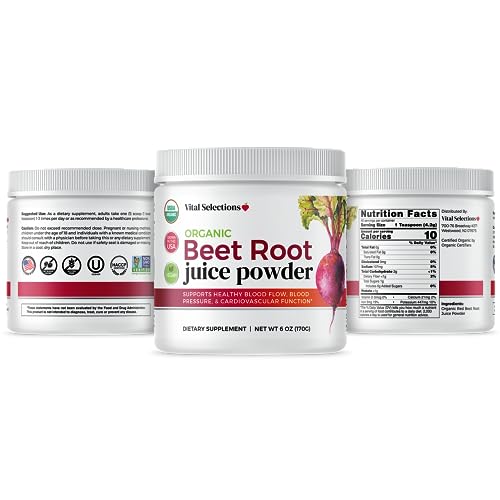 Vital Selections 100% Organic Beet Root Juice Powder, Highest Purity and Potency Vital Selections Au supplements