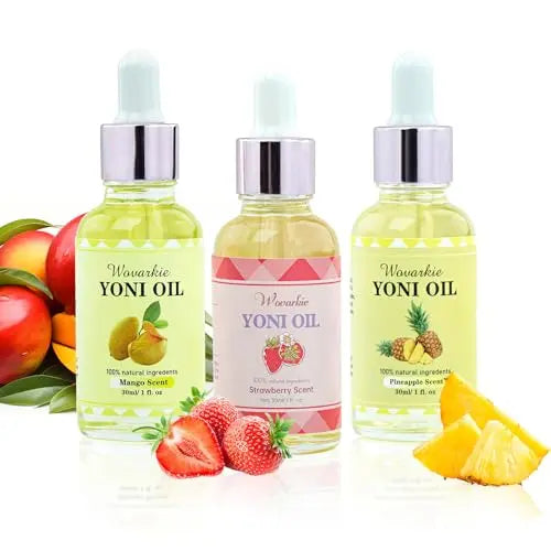 3 Packs Yoni Oil for Women, 100% Natural Feminine Oil Intimate Deodorant for Women, Eliminates Odor WovarkieAU supplements