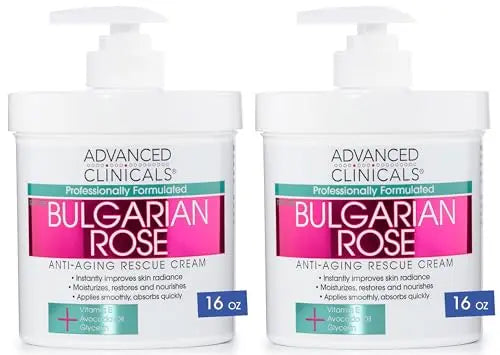 Advanced Clinicals Bulgarian Rose Anti Aging Vitamin E Moisturizer Body Lotion & Face Advanced ClinicalsAU supplements