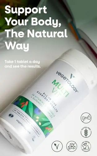 Vegetology MultiVit Vegan Multivitamins w/26 Vitamin & Mineral Supplements Vegetology Au supplements