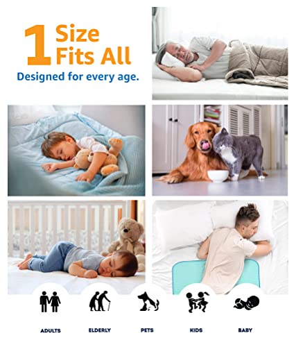 IMPROVIA® Washable Underpads, 34" x 36" (Pack of 4) - Heavy Absorben IMPROVIA Au supplements